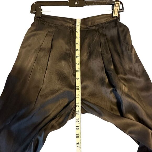 Vintage Flora Kung Collection Black Silk Harem Pants Size 0 - Picture 7 of 10